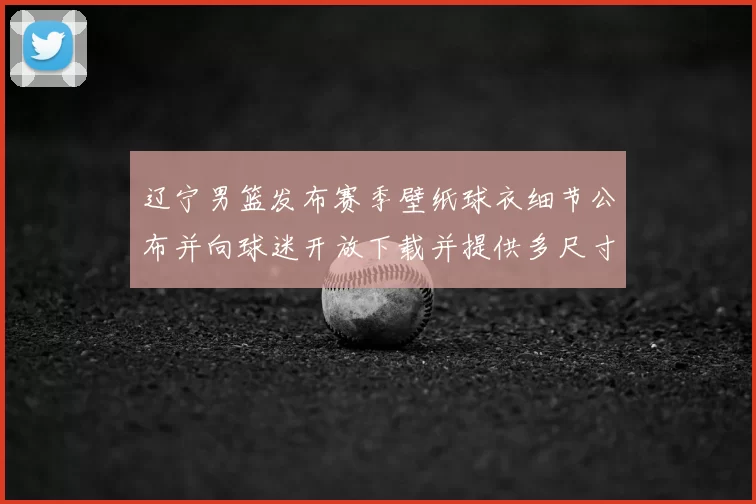 辽宁男篮发布赛季壁纸球衣细节公布并向球迷开放下载并提供多尺寸适配